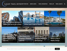 Tablet Screenshot of luxurytravelspots.com